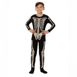 Kids Skeleton Pajama Set XL (Tired on but never wore)